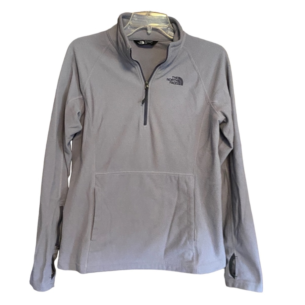 The North Face Lilac Purple Lightweight Fleece Quarter Zip Pullover